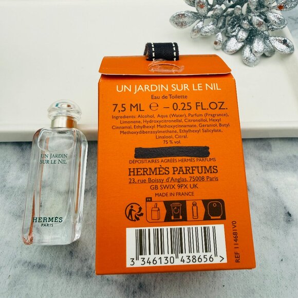 HERMES Un Jardin Sur Le Nil EDT Green Mango Lotus-Mini 7.5ml,0.25oz-BOXED-NEW - Picture 8 of 14